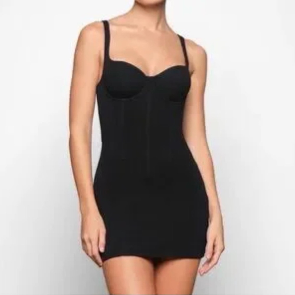 SKIMS Black Mini Dress